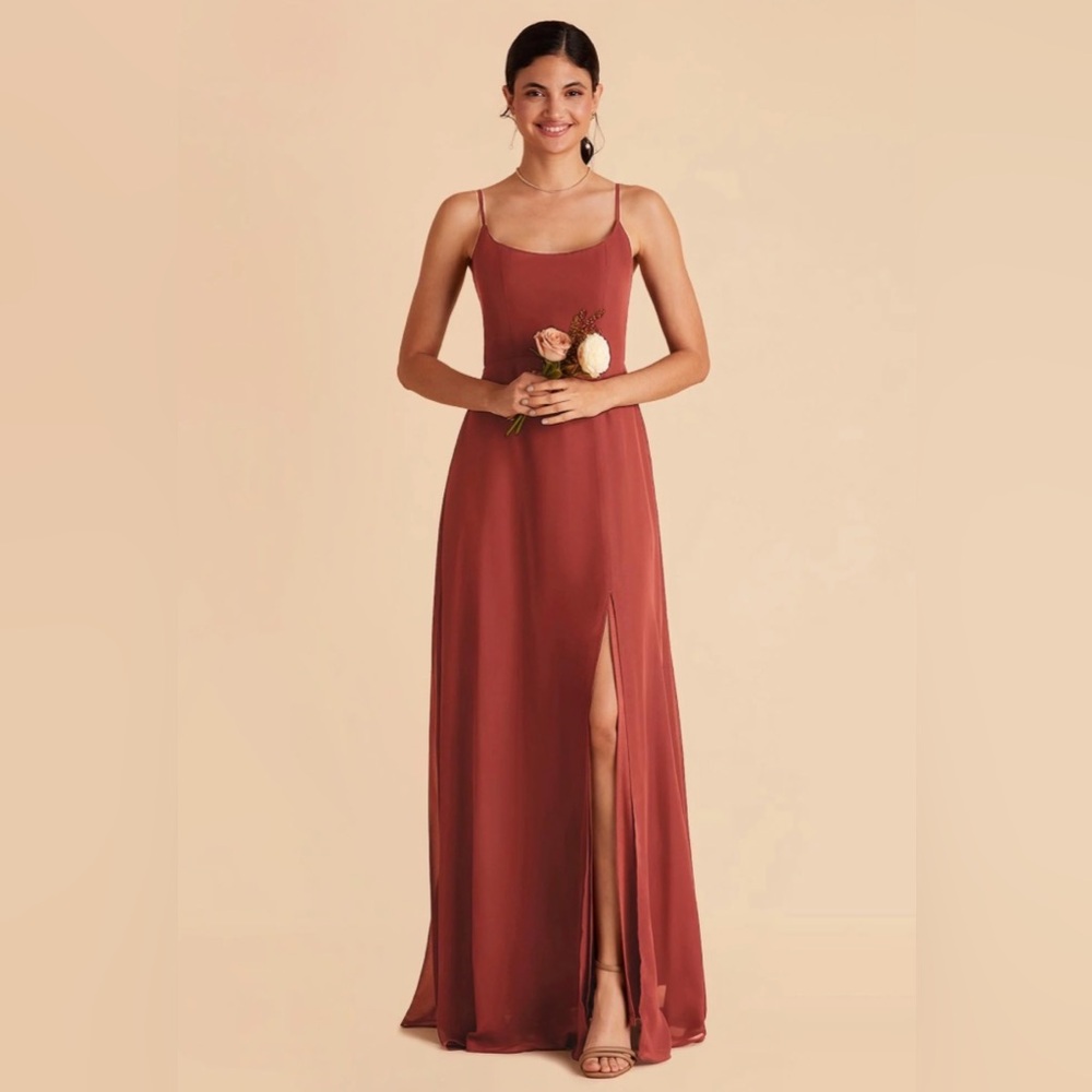 Birdy Grey Amy Dress - Chiffon -  Terracotta Gown ( color spice)